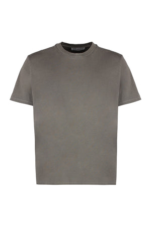 T-shirt girocollo in cotone-0